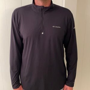 Men’s Black Columbia Omni-Heat Quarter Zip XL
